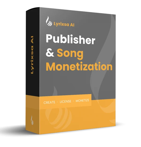 The Lyrixsa Publisher and Song Monetization software box